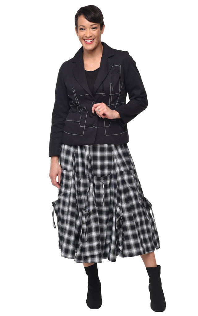 Alexus Womens Skirt in Blake Plaid