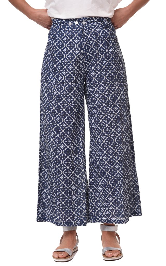 Darla Pant Womens Wide Leg Pant in Tile