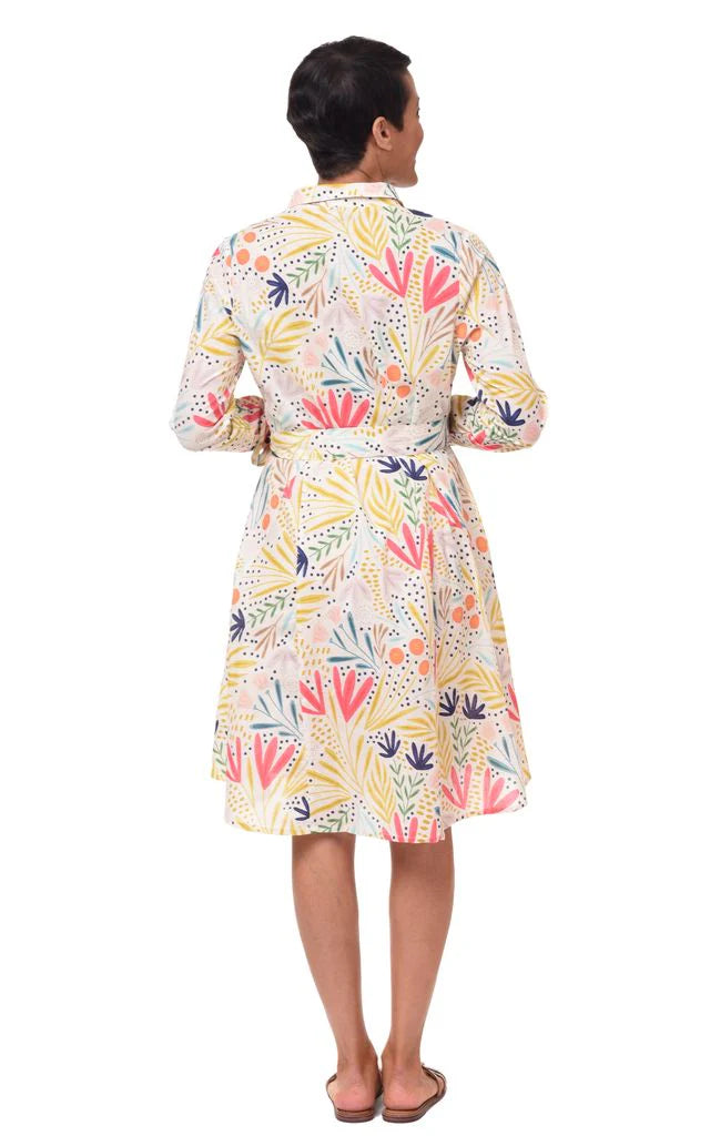 Perrin Womens Lightweight Cotton Dress in Whimsy