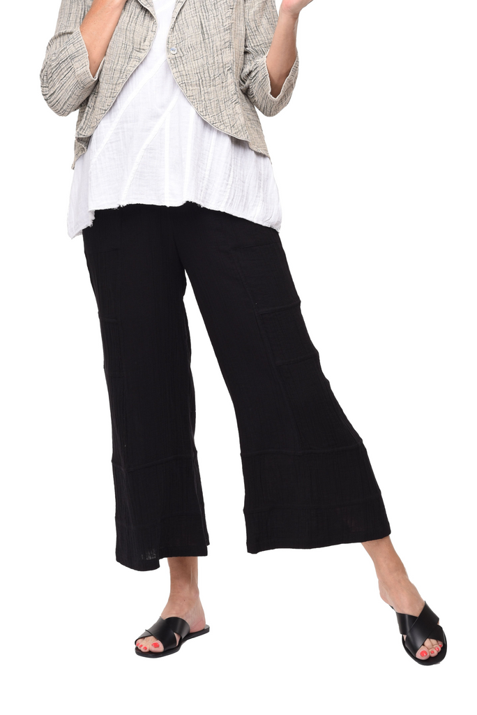 Vanessa Women's Pant Cotton Gauze in Black