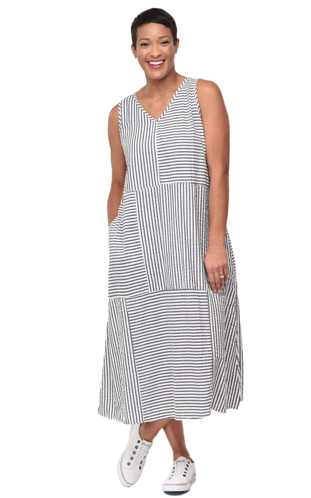 Bridgit Dress in Murphy Seersucker Stripe