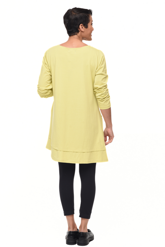 Rachel Womens Tunic in Lime Size Small