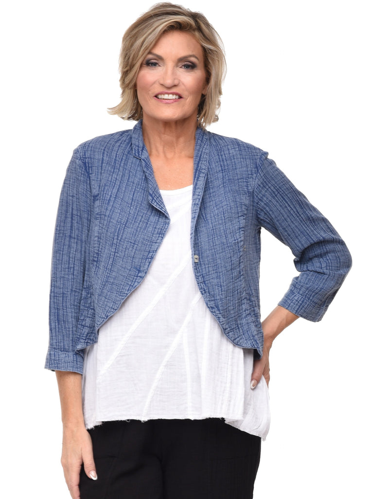 Landon Womens Jacket in French Blue