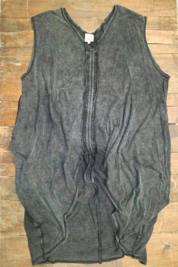 Jaded Gypsy Dune Breeze Tunic Womens Top in Vintage Black