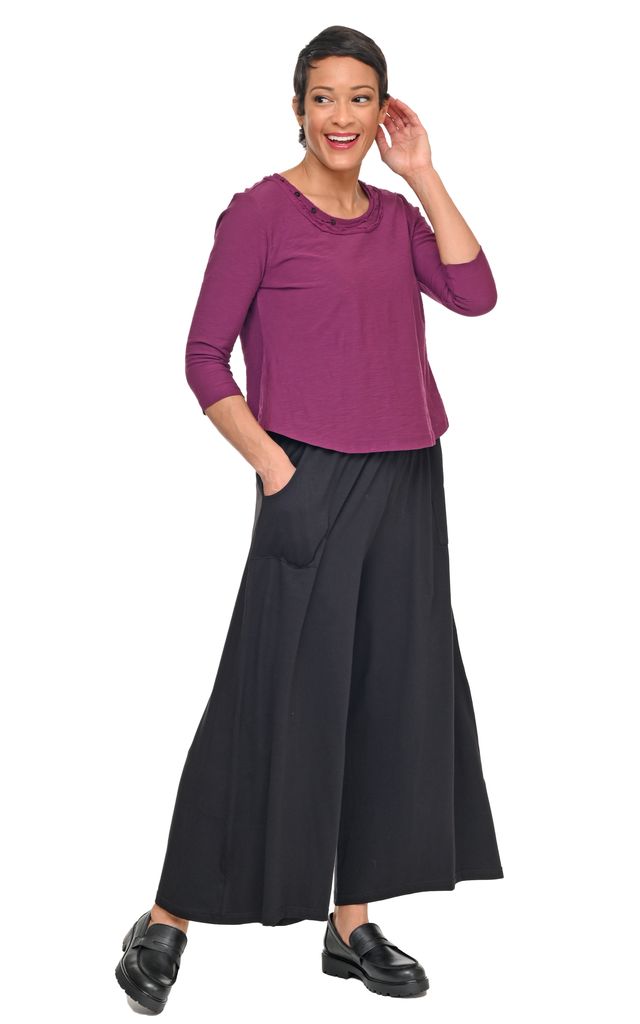 Tulip Clothing Bowen Womens Top in Mulberry