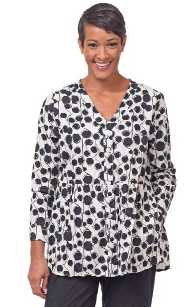 Rosalinda Womens Long Sleeve Top in Banyan