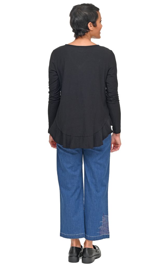 Tulip Clothing Jolie Womens Top in Black