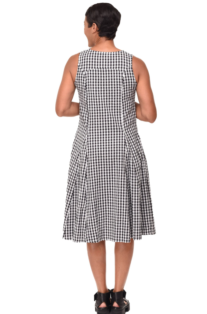 Poppie Womens Dress in Big Indy Check