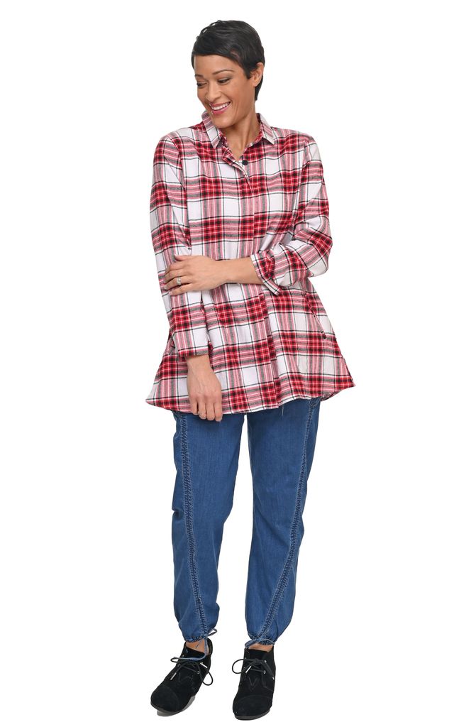 Tulip Clothing Logan Womens Flannel Shirt in Perth