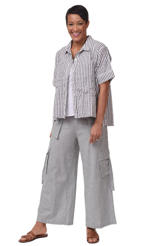 Marni Womens Camp Shirt in Murphy Stripe