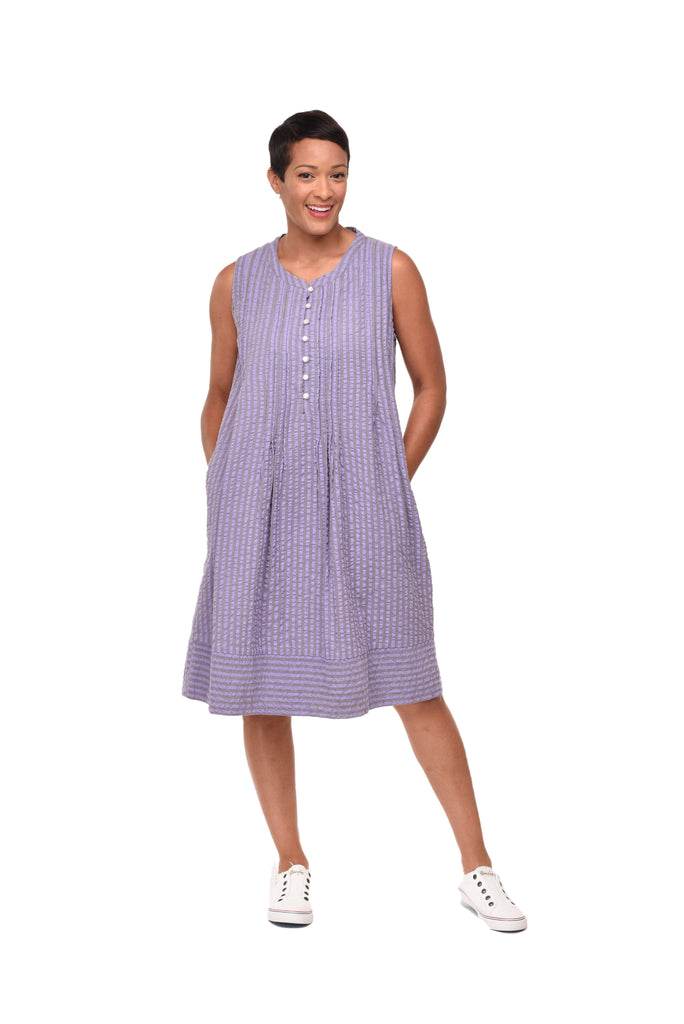Jennings Womens Dress in Sully Seersucker Stripe