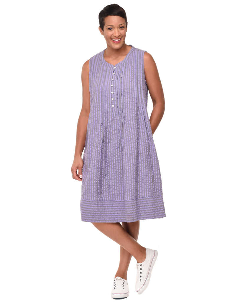 Jennings Womens Dress in Sully Seersucker Stripe