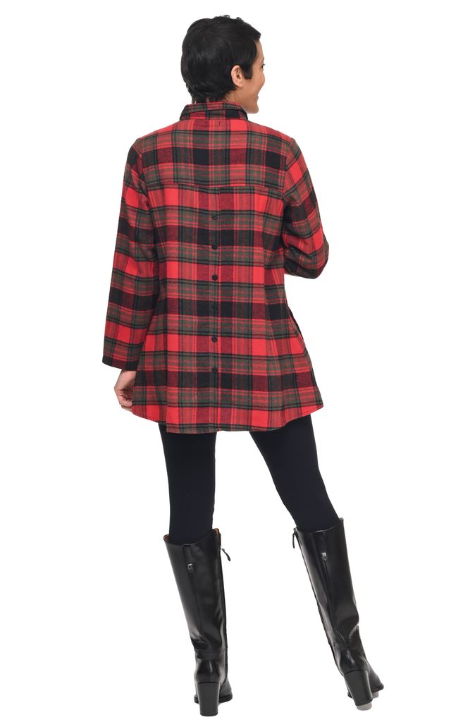 Tulip Clothing Logan Womens Flannel Shirt in Dundee