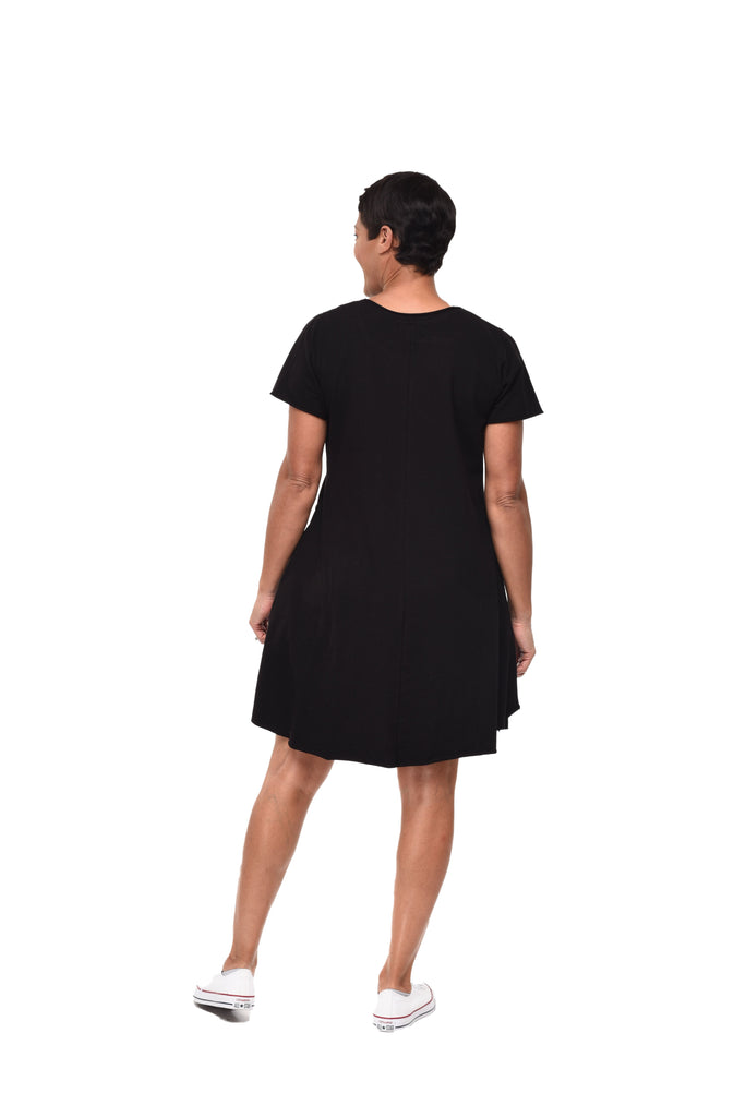 Kendall Women's Dress Cotton Knit in Black XS Kendall Women's Dress Cotton Knit in Black XS