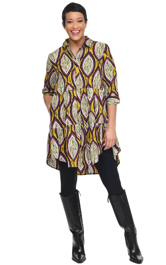 Tulip Celine Womens Dress in Almonds