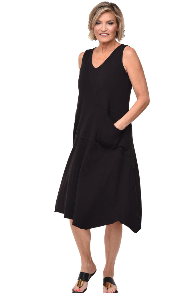 Garrison Women's Dress Cotton Knit in Black