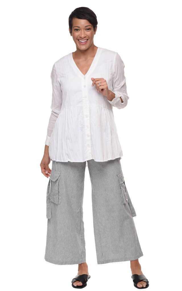 Rosalinda Womens Long Sleeve Top in White