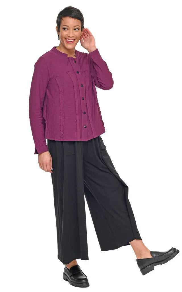 Tulip Clothing Oliver Womens Jacket in Mulberry