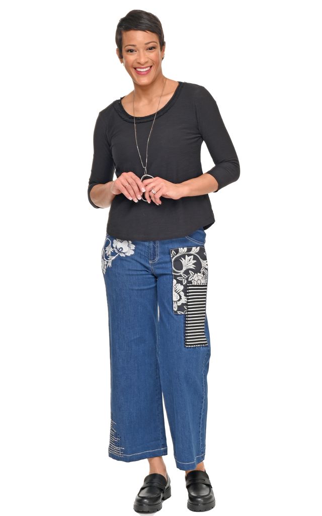 Tulip Clothing Bowen Womens Top in Black