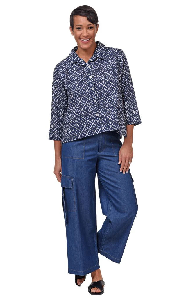 Jaycee Womens Top or Jacket in Tile