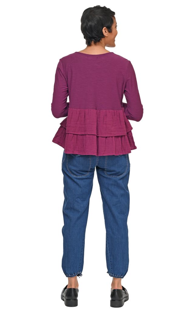Tulip Clothing Cherub Womens Cardigan in Mulberry
