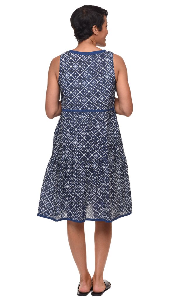 Bowman Dress Womens Sleeveless Dress in Tile