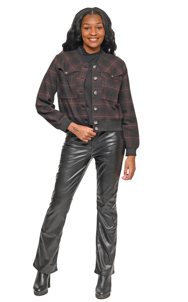 Tulip Clothing Bobbi Bomber Jacket in Flannel Stockholm