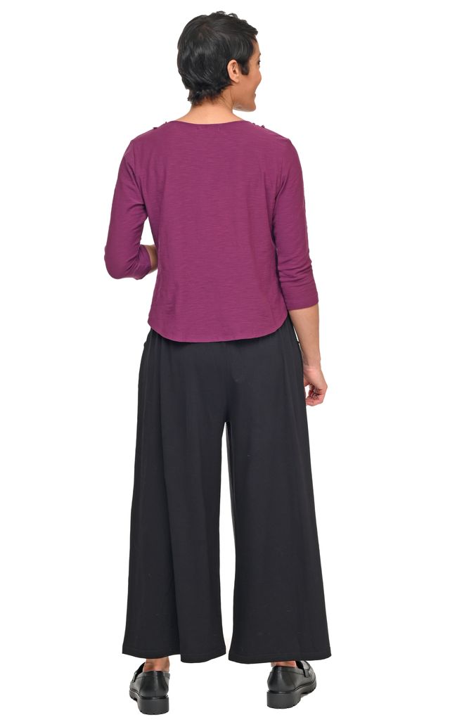 Tulip Clothing Bowen Womens Top in Mulberry