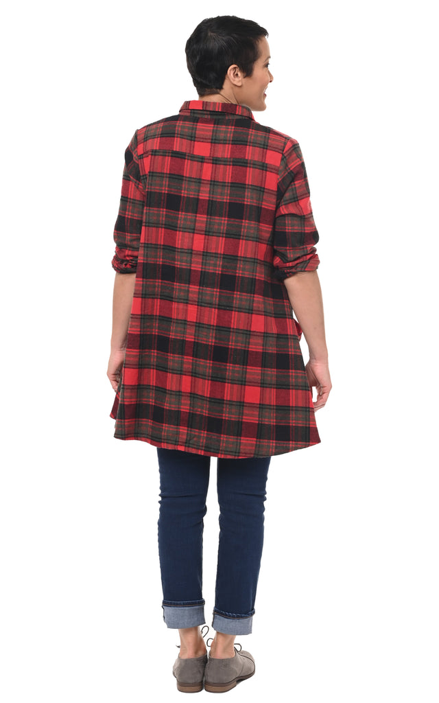 Layla Womens Tunic in Dundee Flannel