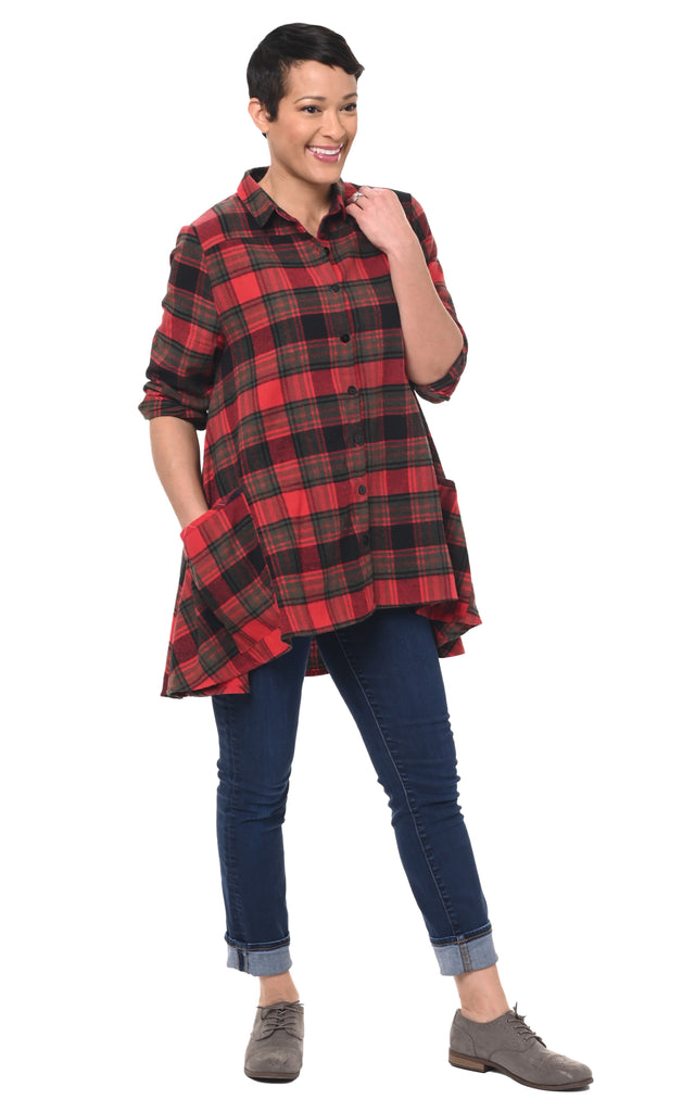 Layla Womens Tunic in Dundee Flannel