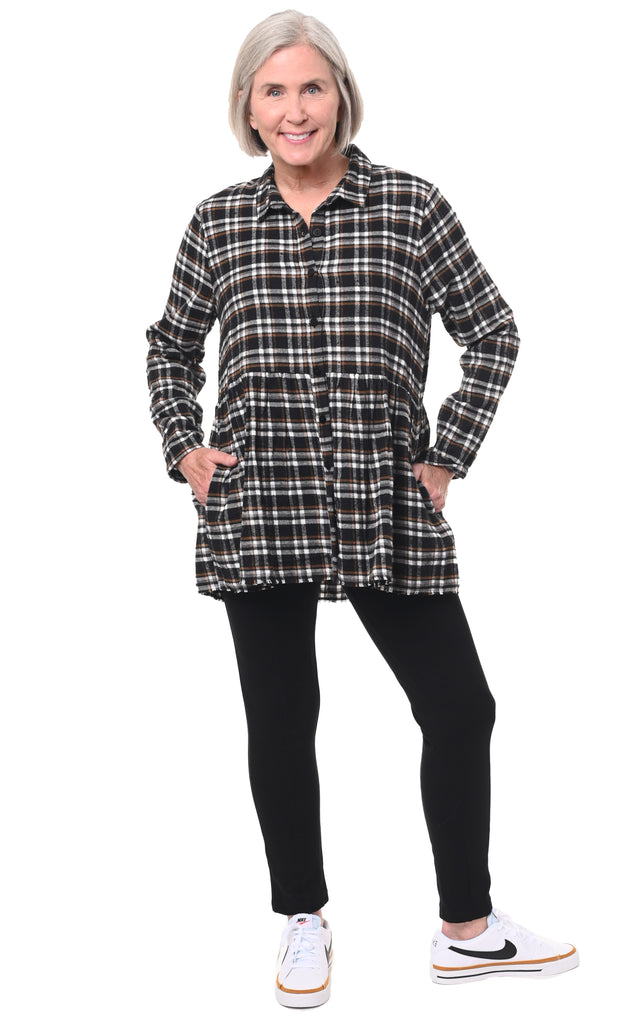 Emery Womens Tunic in Lancaster Flannel
