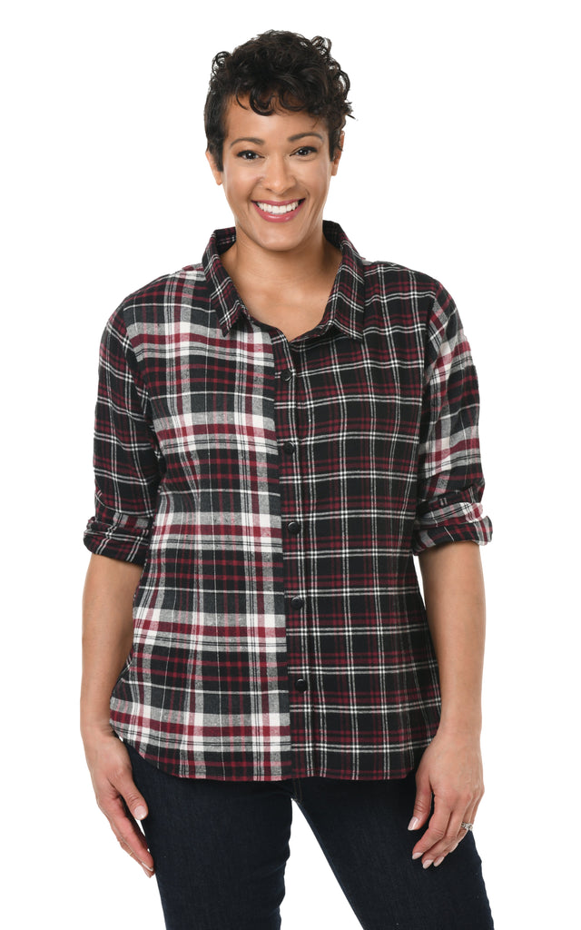 McKay Womens Shirt in Multi Flannel