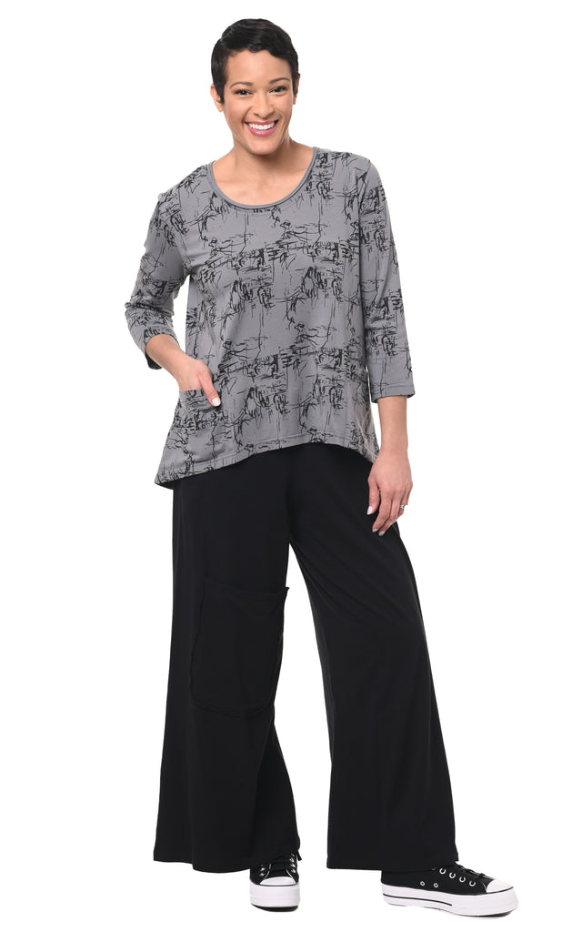 Kelly Womens Pullover Tunic in Canyon Etching
