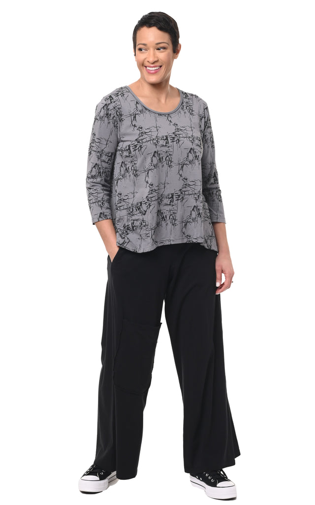 Kelly Womens Pullover Tunic in Canyon Etching