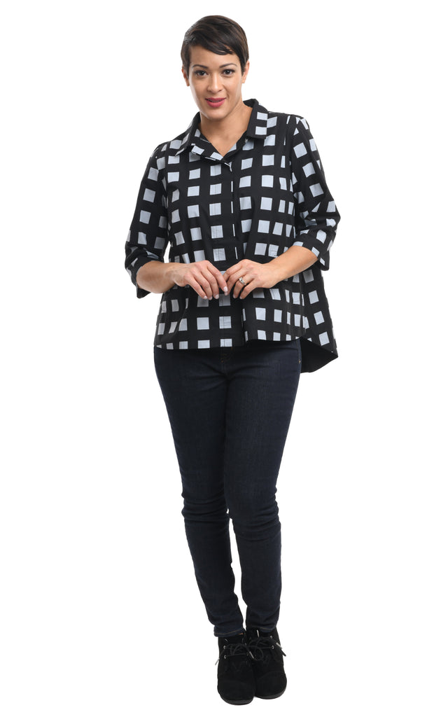 Whitney in Black Gray Checkers