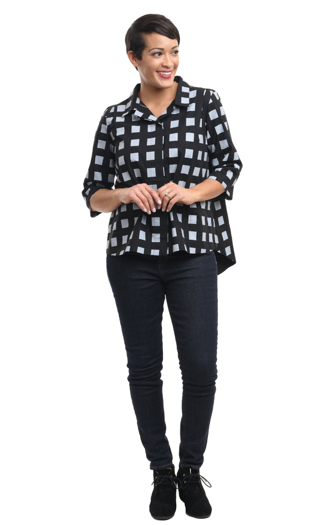 Whitney in Black Gray Checkers