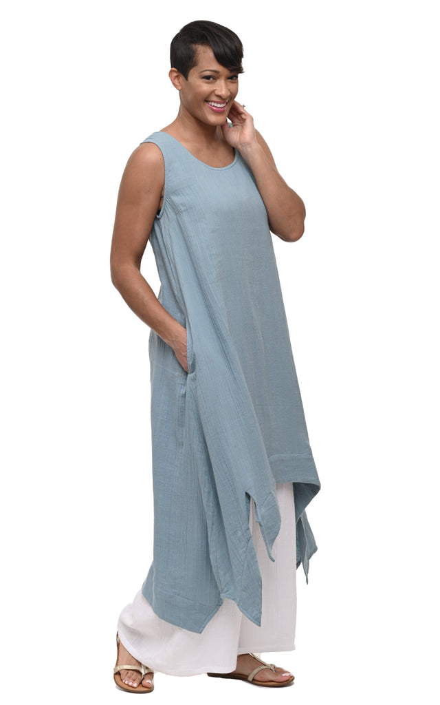 Simply Perfect Dress Cotton Gauze in Abyss
