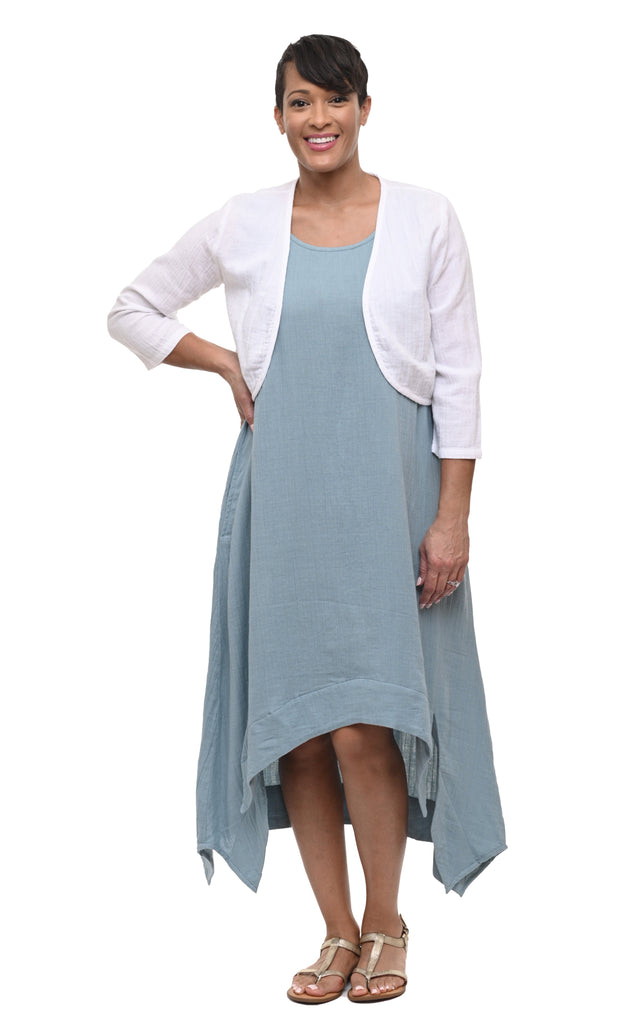 Simply Perfect Womens Dress Cotton Gauze in Abyss
